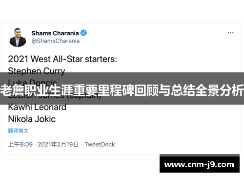 老詹职业生涯重要里程碑回顾与总结全景分析