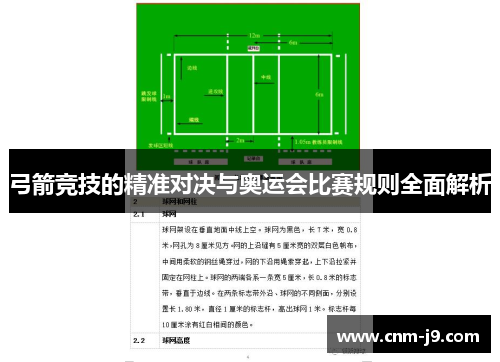 弓箭竞技的精准对决与奥运会比赛规则全面解析